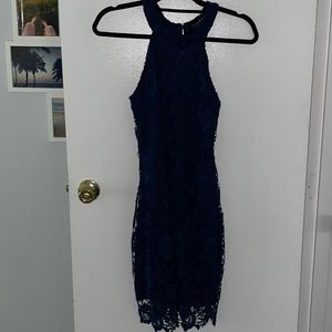 Berrydress stitch fix NWT navy lace halter dress